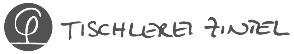 Logo der Tischlerei Zintel aus Braunschweig bestehend aus einem Piktogramm welches einen Baum als abstrakte Linienzeichnung darstellt, sowie dem Firmennamen "Tischlerei Zintel", welche nachfolgend angeführt ist.